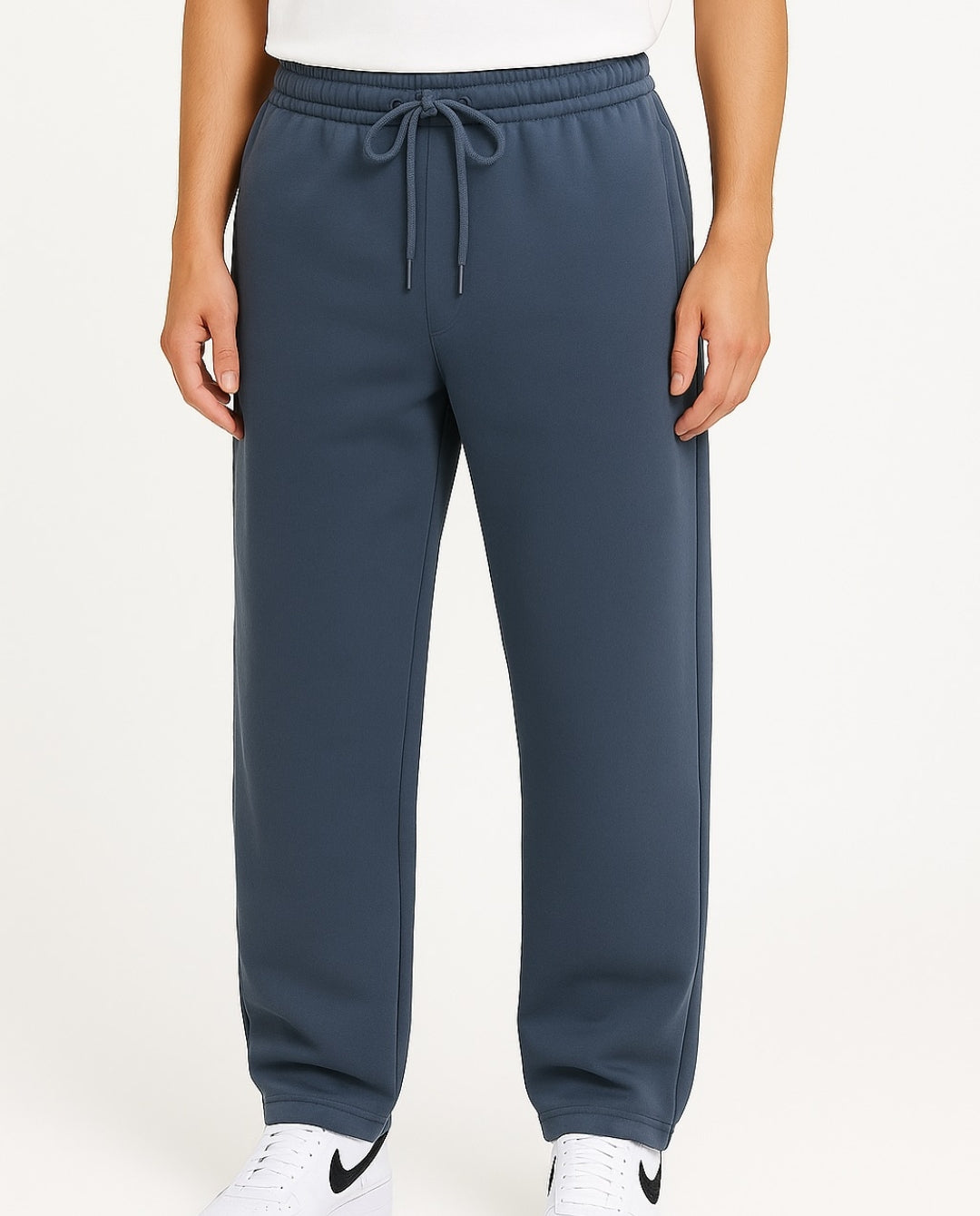 slate gray unisex straight fit sweatpant