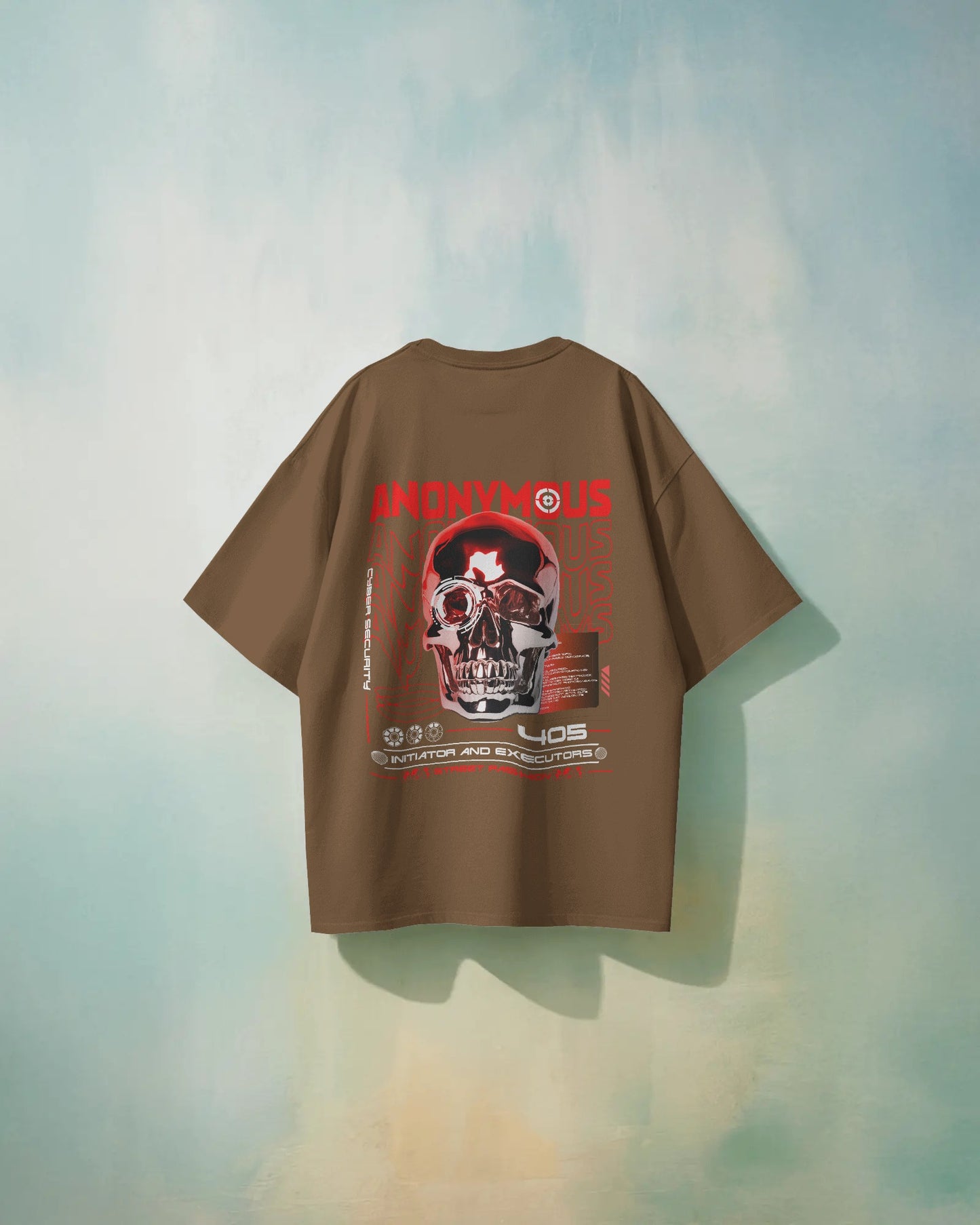 Anonymous Back unisex oversized tshirt