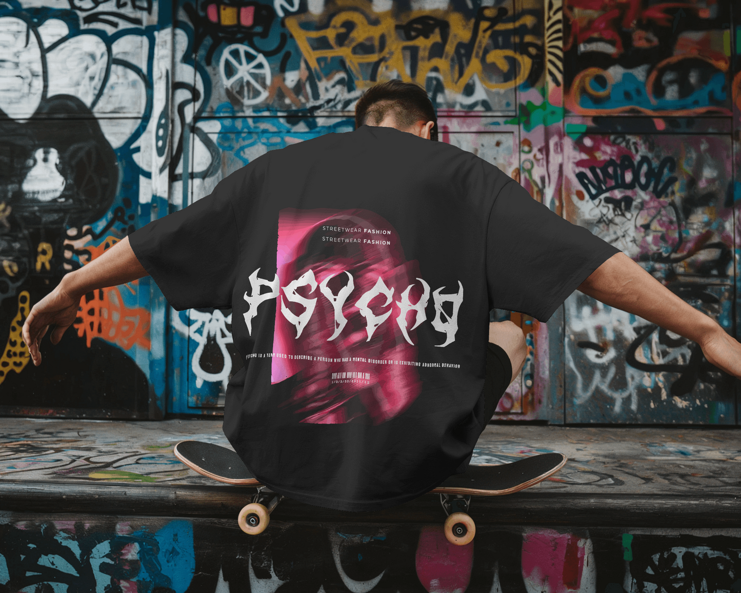 PSYCHO UNISEX OVERSIZED TSHIRT