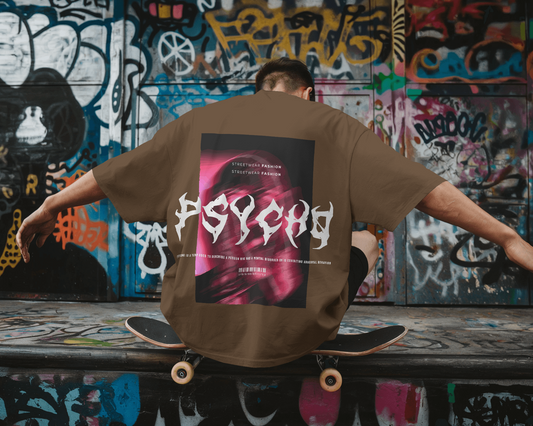 PSYCHO UNISEX OVERSIZED TSHIRT